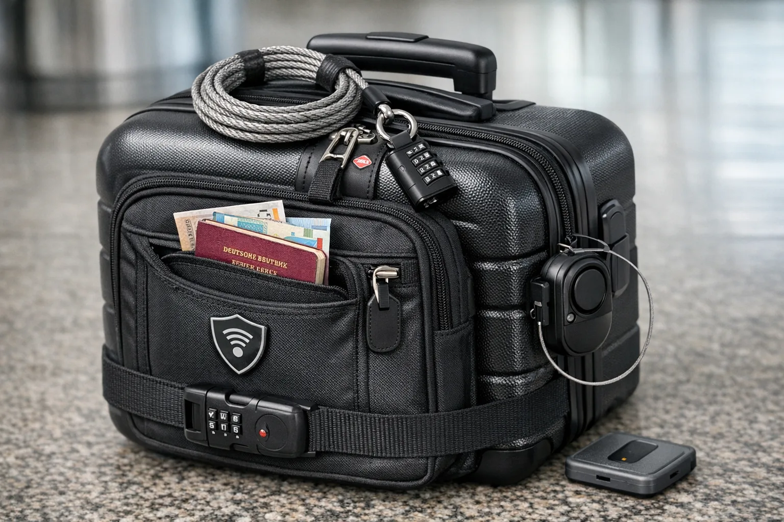 Kabinentrolley mit Diebstahlschutz ausstatten: DIY-Sicherheitsloesungen fuer Reisen