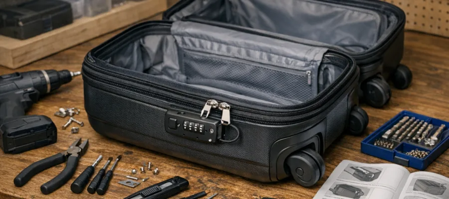 Kabinentrolley mit integriertem Schloss nachruesten: DIY-Anleitung fuer mehr Sicherheit