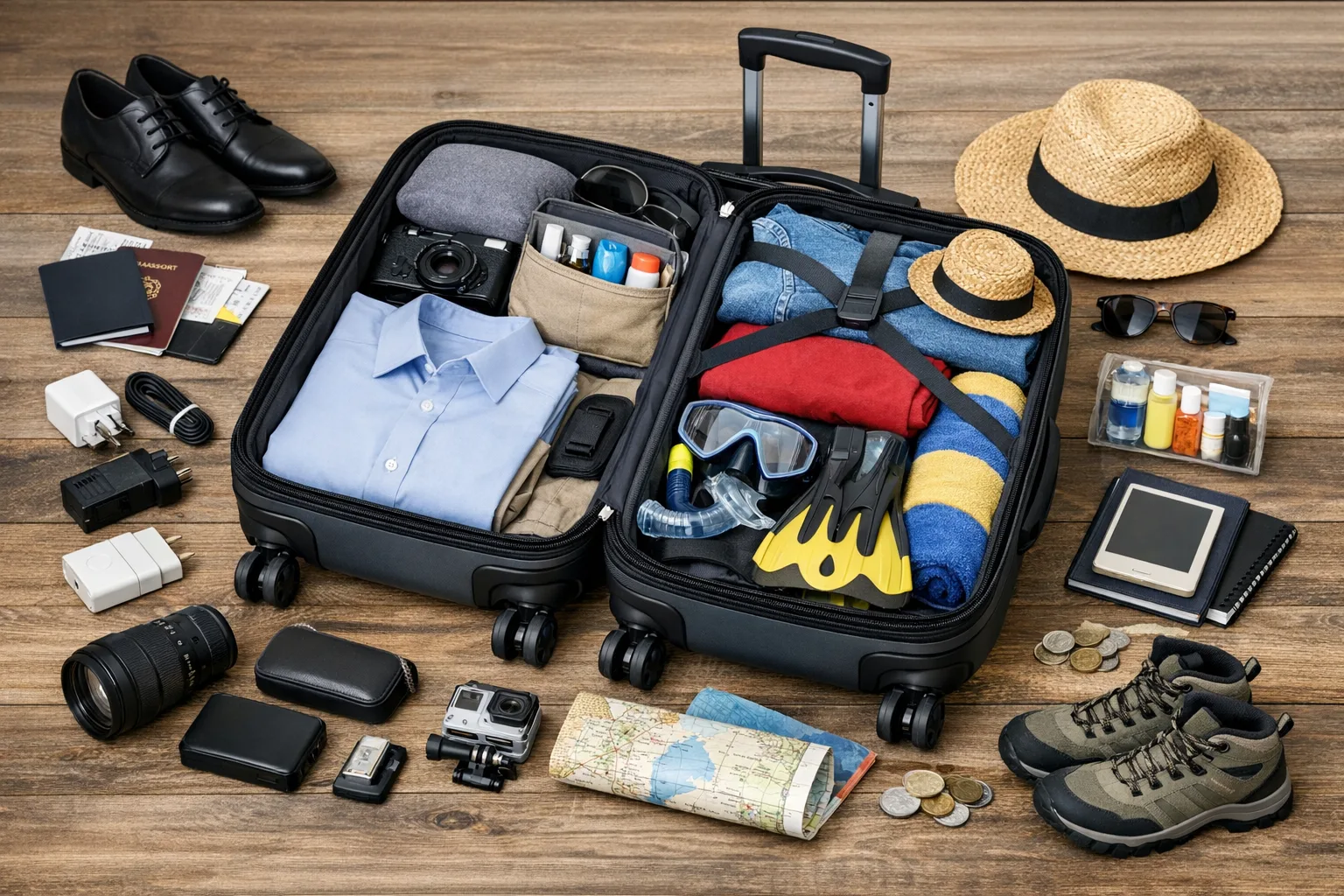 Kabinentrolley optimal packen: Tipps fuer unterschiedlichste Reisezwecke