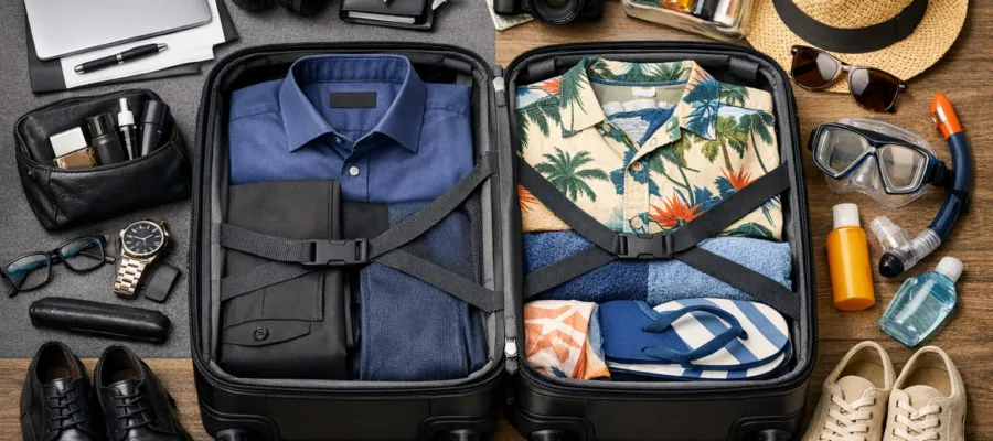 Kabinentrolley packen fuer verschiedene Reisesituationen: Tipps fuer Business, Urlaub und mehr