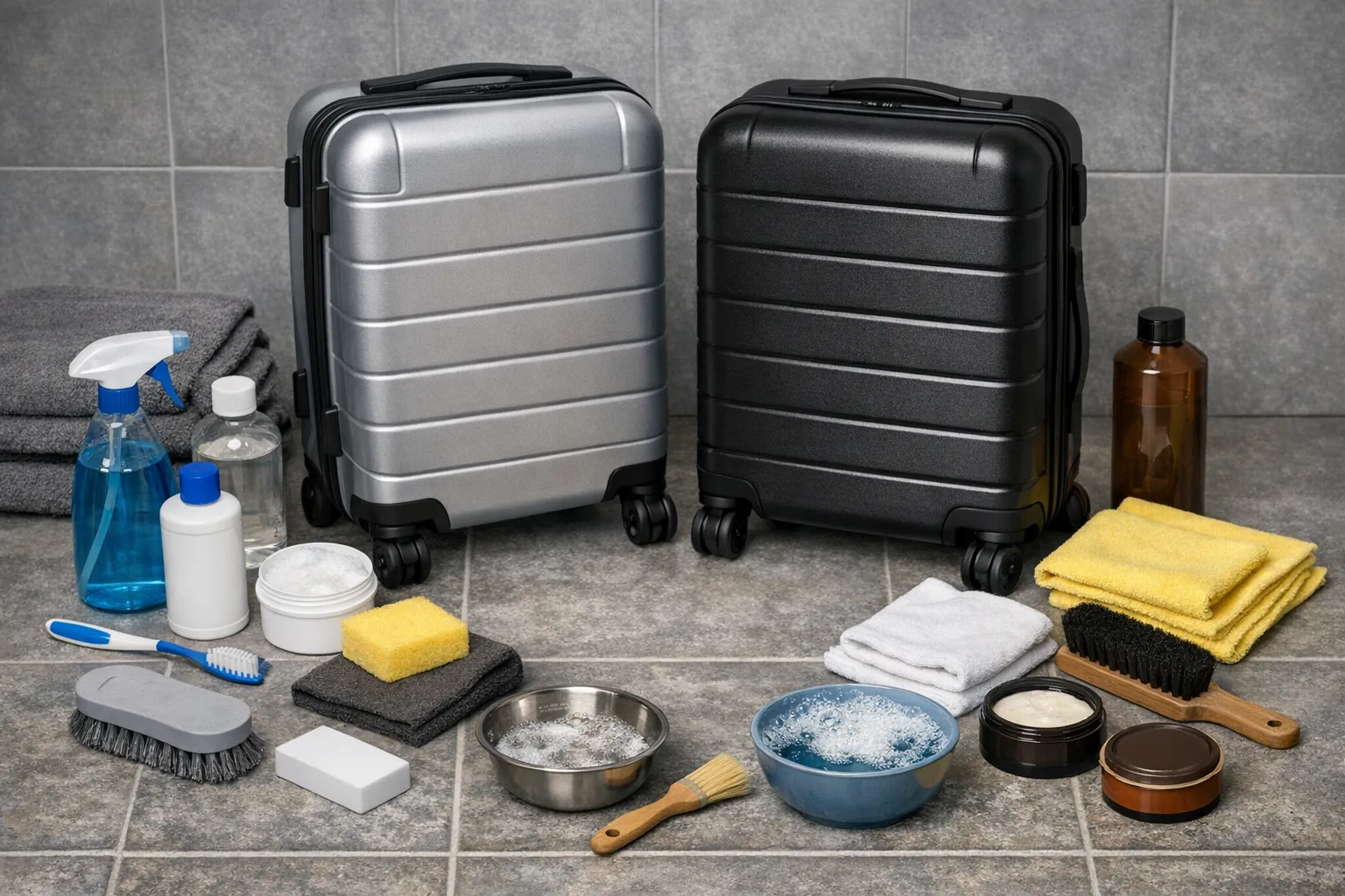 Kabinentrolley reinigen: Effektive Methoden fuer verschiedene Materialien