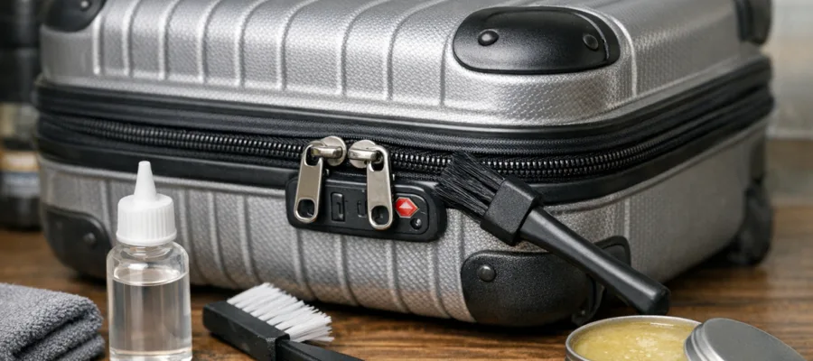 Reissverschluss am Kabinentrolley pflegen: So bleibt er langlebig und funktional