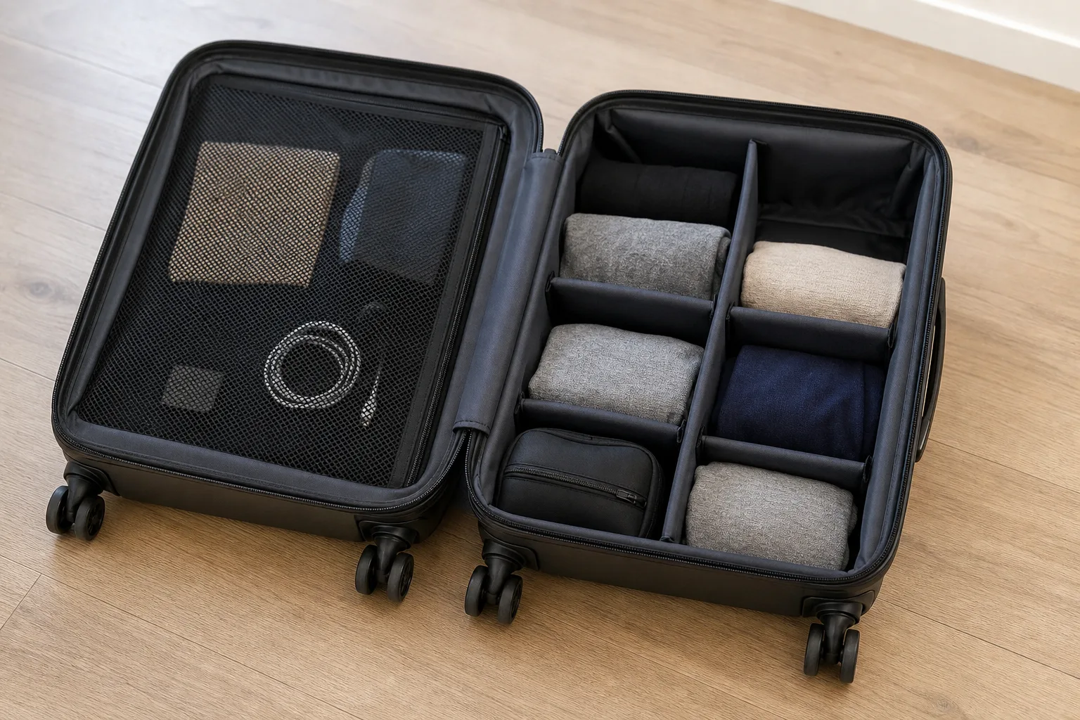 Kabinentrolley Inneneinteilung individuell anpassen: DIY-Tipps fuer mehr Stauraum