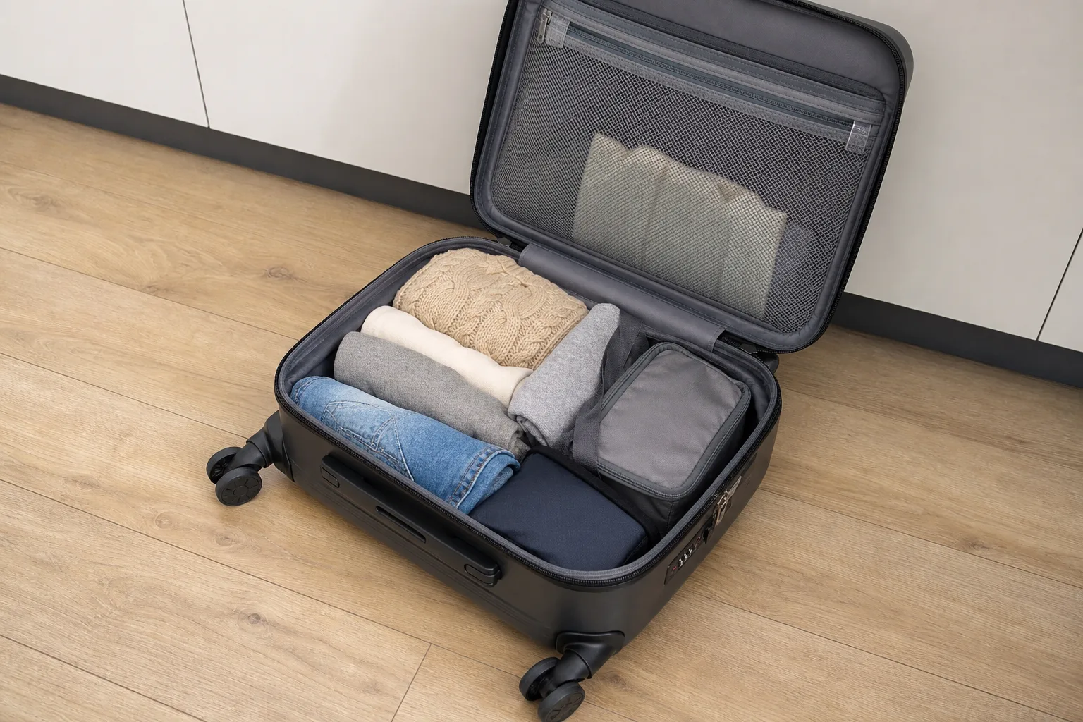 Wie packt man einen Kabinentrolley richtig ein? Tipps fuer optimale Raumnutzung und Gewicht